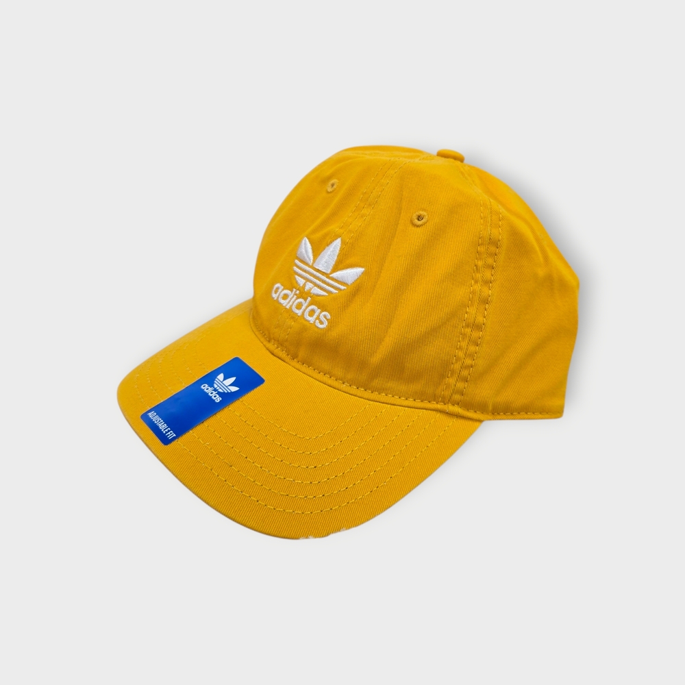 Adidas Men's Originals Relaxed Strapback Cap Preloved Yellow One Size - Picture 3 of 5